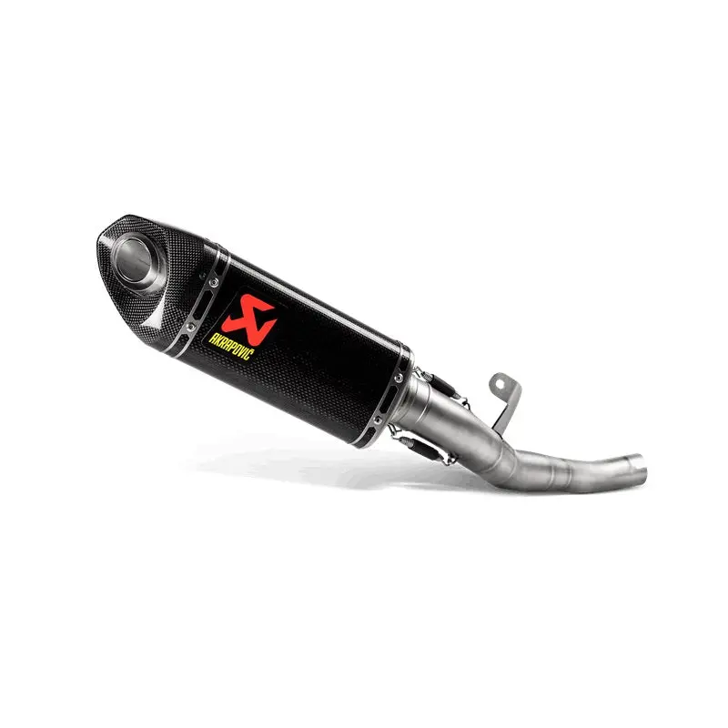 Triumph Street Triple 765 All Variants - (2020-2022) Akrapovic Carbon Silencer Slip-On Kit - Hexagonal - Race Removable Baffle (Removes Pre-Silencer Box) 1