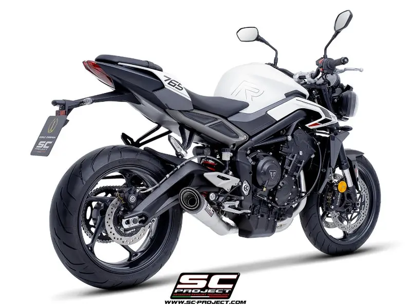 Triumph Street Triple 765 R - Rs - 2023 - 2024 – Sc-Project 3-1 Stainless Steel Full Exhaust System, With S1 Stainless Steel Exhaust 1