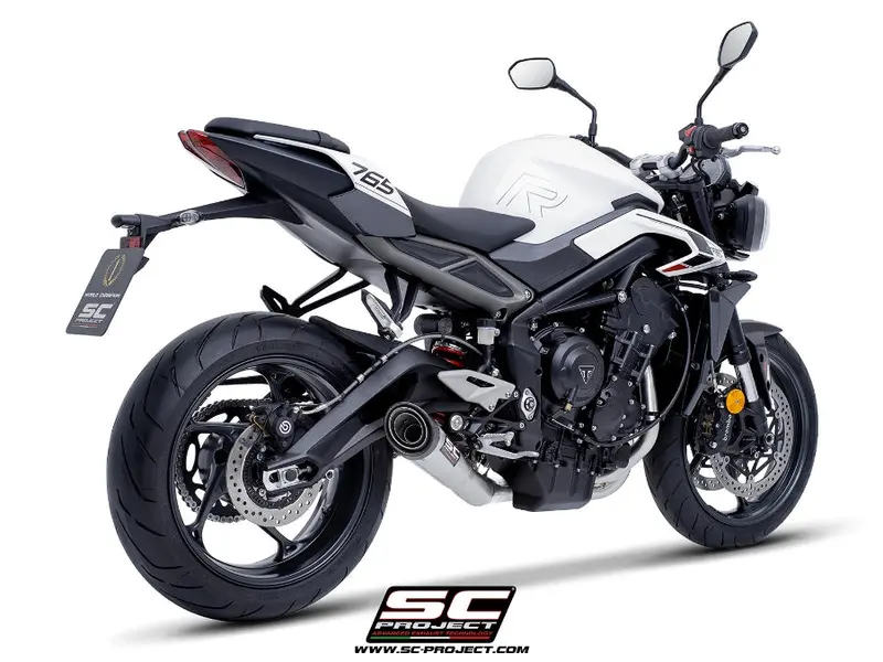 Triumph Street Triple 765 R - Rs - R A2 - 2024 - 2025 – Sc-Project 3-1 Stainless Steel Full Exhaust System, With S1 Stainless Steel Exhaust 1