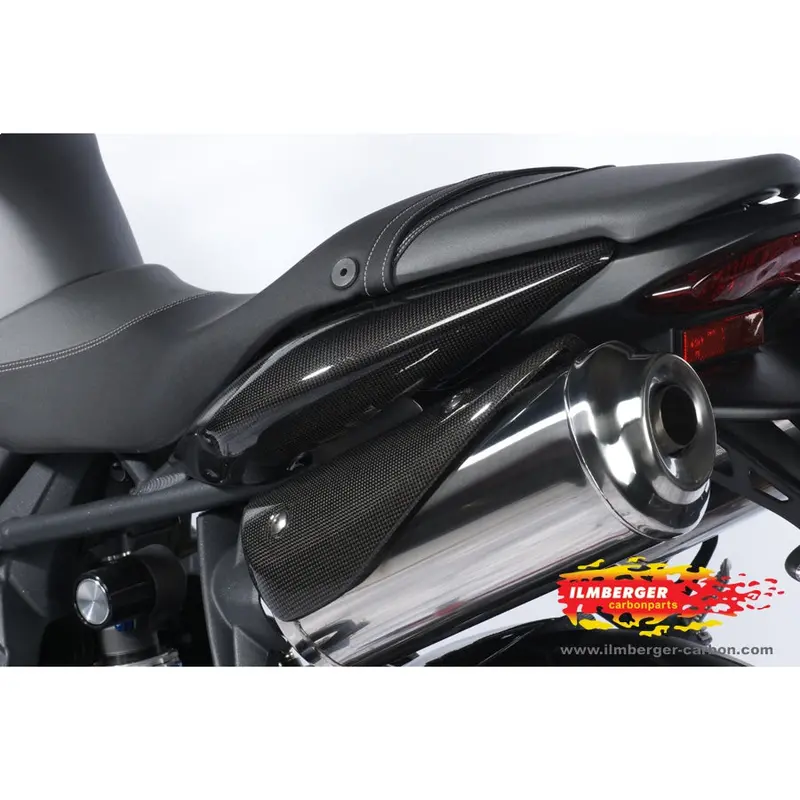 Triumph Street Triple R 675 (2009-2012) Ilmberger Carbon Exhaust Protection (Left) 1