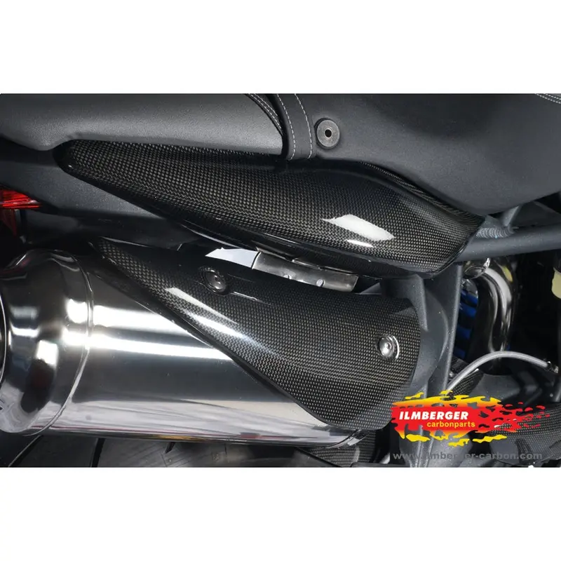 Triumph Street Triple R 675 (2009-2012) Ilmberger Carbon Exhaust Protection (Right) 1