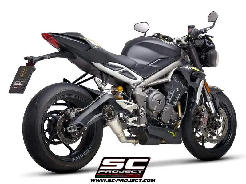 Triumph Street Triple S 660 - A2 - 2017 - 2019 – Sc-Project S1 Titanium Exhaust 1