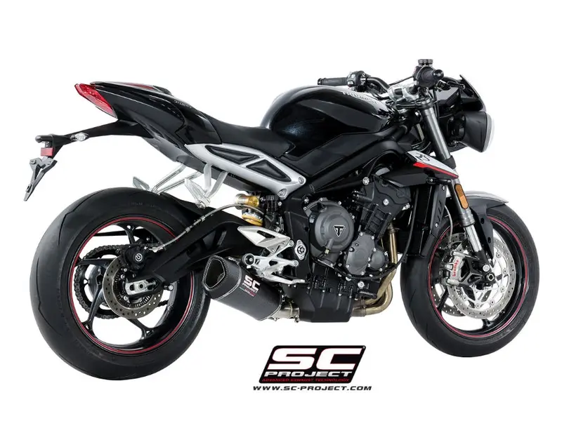 Triumph Street Triple S 660 - A2 - 2017 - 2019 – Sc-Project Sc1-R Carbon Fibre Exhaust 1