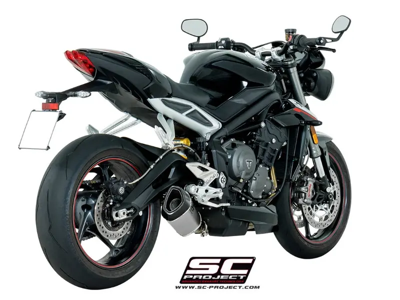 Triumph Street Triple S 660 - A2 - 2017 - 2019 – Sc-Project Sc1-R Titanium Exhaust 1