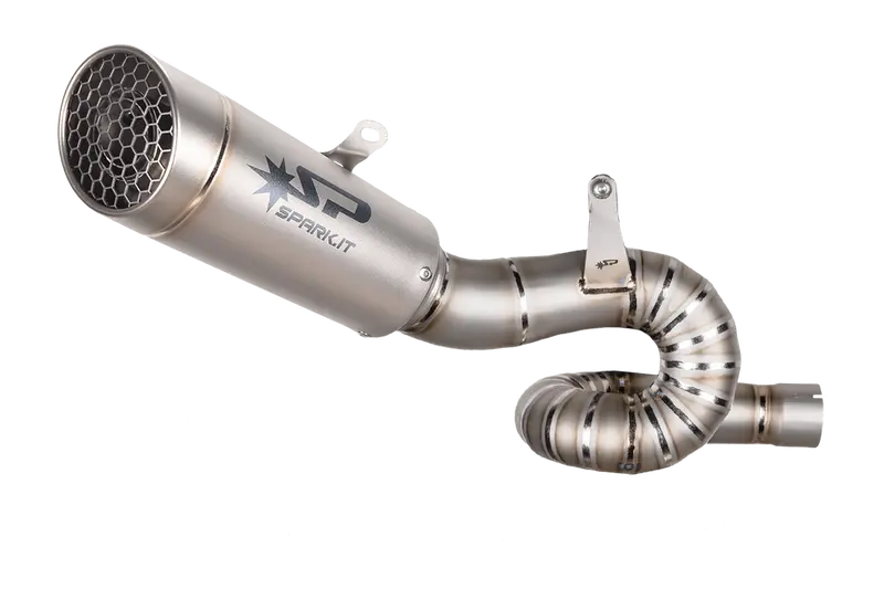 Triumph Street Triple S 660 A2 - 2017-2022 - 3/4 Kit: Titanium Racing Manifold + Grid-O Silencer 1