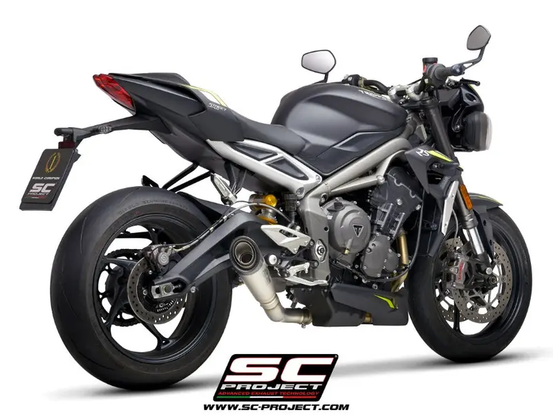 Triumph Street Triple S 660 - A2 - 2020 - 2022 – Sc-Project S1 Titanium Exhaust 1
