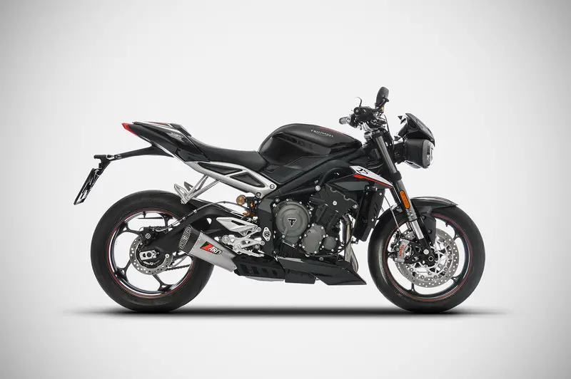 Triumph Street Triple Triple 765 2017-2019 Zard Street Triple 765 Exhaust | "Short" Slip-On (17-19) 1