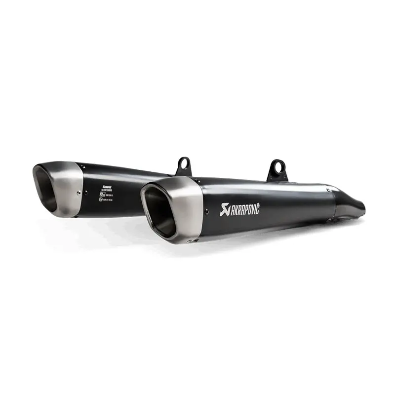 Triumph Street Twin / Street Cup (900Cc) - (2019-2020) Akrapovic Titanium Twin Silencer Slip-On Kit - Road Legal 1