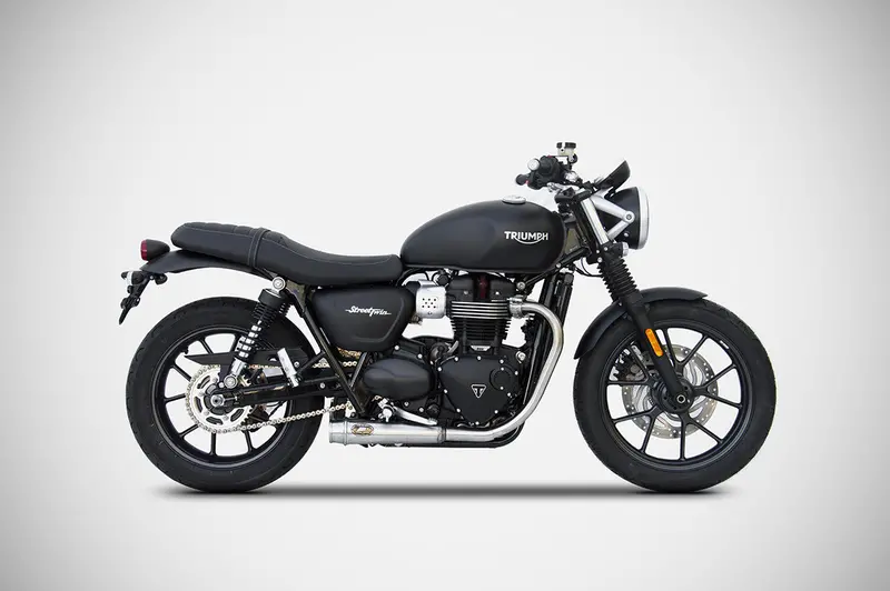 Triumph Street Twin Twin 900 2016-2020 Zard Street Twin 900 Exhaust | Slip-Ons (16-20) 1