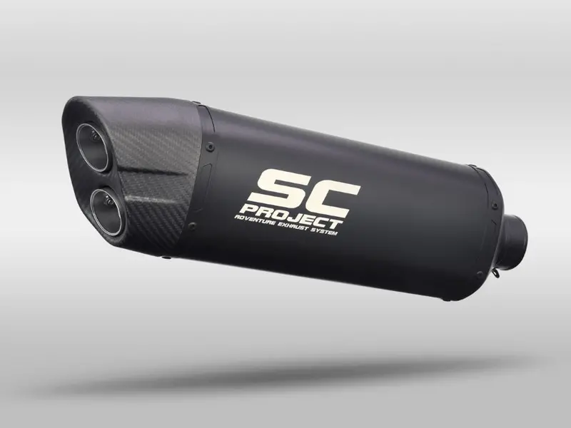 Triumph Tiger 850 - 2021 - 2024 – Sc-Project Adventure Titanium Exhaust, Matt Black 1