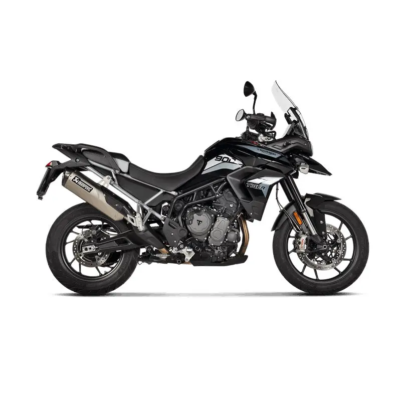 Triumph Tiger 850 Sport - (2021-2024) Akrapovic Titanium Silencer Slip-On Kit - Hexagonal - E-Marked 2