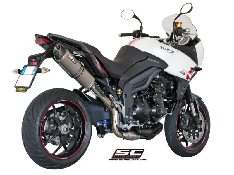 Triumph Tiger Sport 1050 - 2013 - 2015 – Sc-Project Oval Titanium Exhaust, High Mount 1