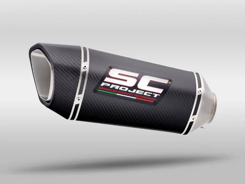 Triumph Tiger Sport 1050 - 2016 - 2020 – Sc-Project Sc1-R Carbon Fibre Exhaust, High Mount 1
