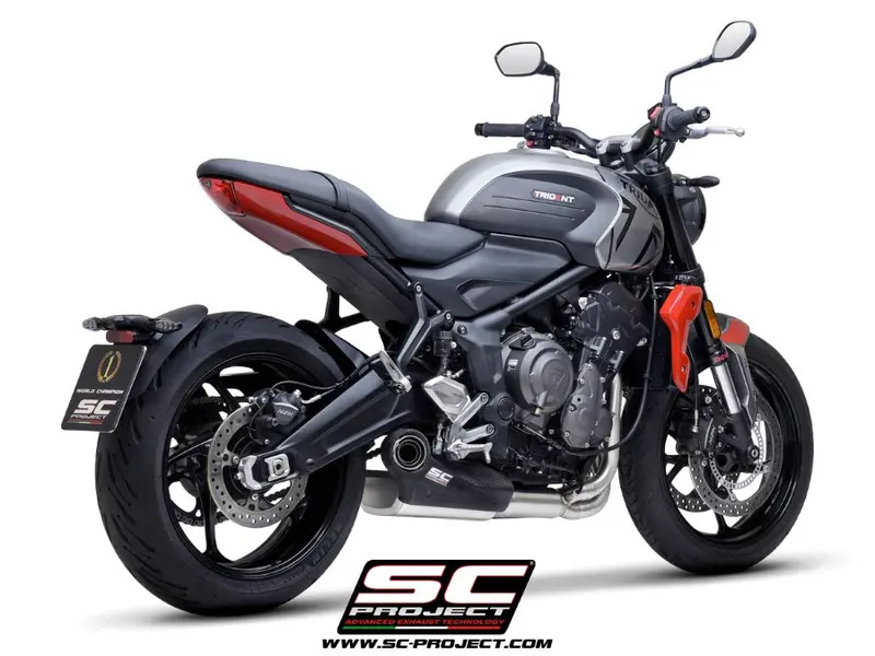Triumph Trident 660 - 2021 - 2024 – Sc-Project 3-1 Stainless Steel Full Exhaust System, With Str-1 Exhaust 1