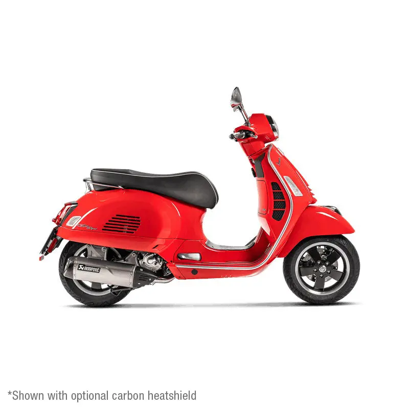 Vespa Gts125ie Super - (2009-2020) Akrapovic Sp Titanium Slip-On Kit - Not Compatible With Rear Side Protector Kit - Road Legal 2