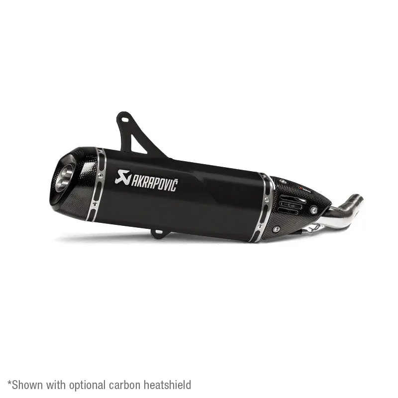 Vespa Gts300 Hpe - (2019-2020) Akrapovic Sp Titanium Slip-On Kit - Satin Black Finish - Not Compatible With Rear Side Protector Kit - Road Legal 2