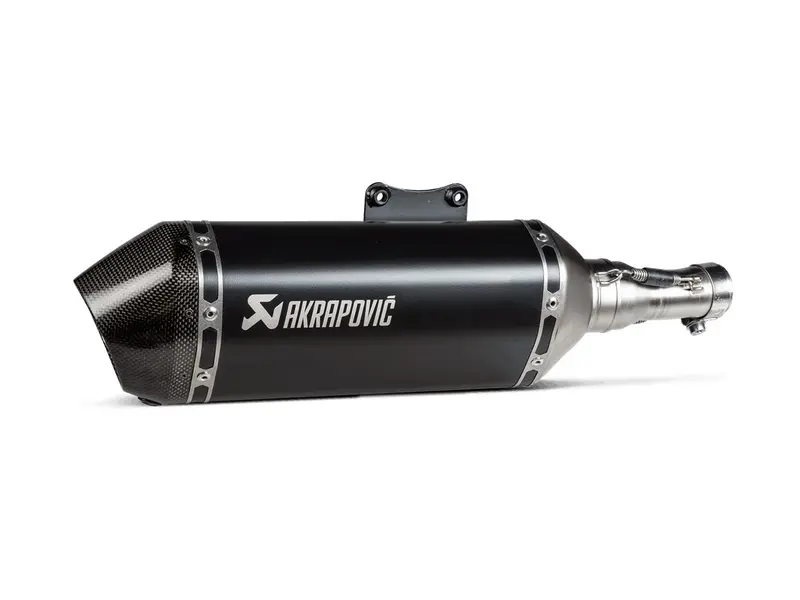 Vespa Sprint 125 3V - (2021-2022) Akrapovic Slipon Kit, Black Hexagonal Silencer - Road Legal 1