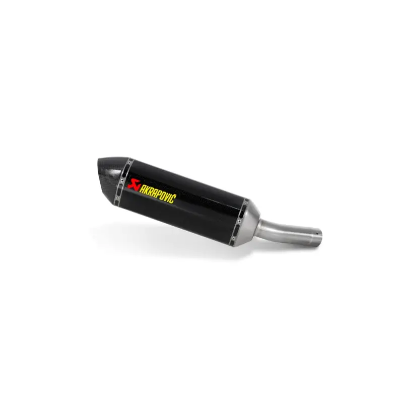 Yamaha Fz8 / Fazer 800 - (2010-2015) Akrapovic Carbon Silencer Slip-On Kit  - Hexagonal  - Road Legal Removable Baffle 1