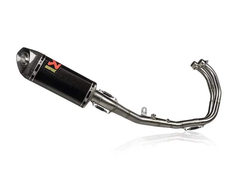 Yamaha Mt-03 - (2016-2024) Akrapovic Carbon Silencer Complete Stainless Race System - Hexagonal - Race Removable Baffle 1