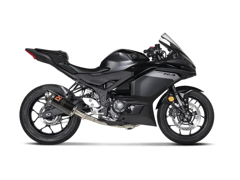 Yamaha Mt-03 - (2016-2024) Akrapovic Carbon Silencer Complete Stainless Race System - Hexagonal - Race Removable Baffle 2