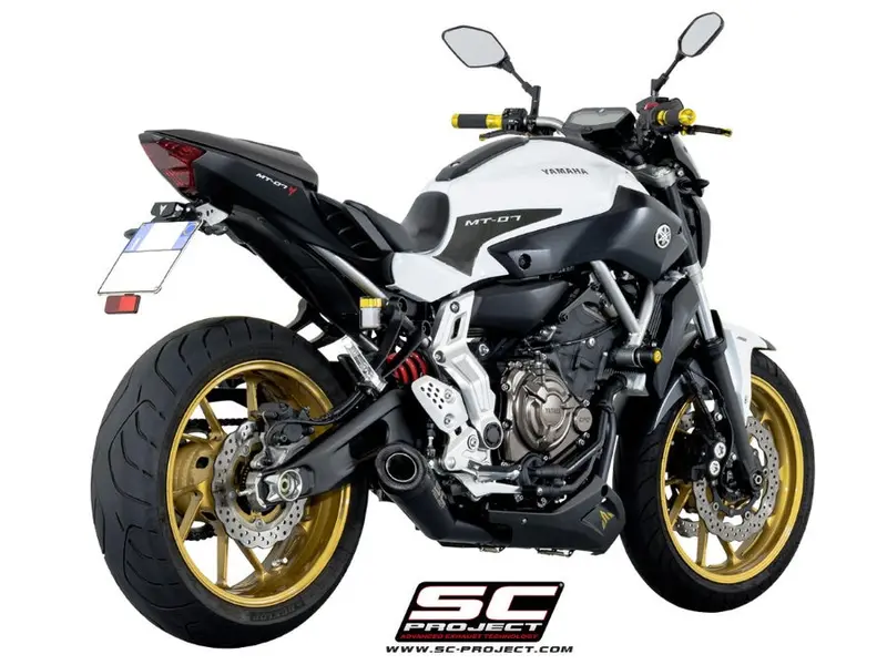 Yamaha Mt-07 - 2013 - 2016 – Sc-Project 2-1 Stainless Steel Full Exhaust System, With Conic Stainless Steel Exhaust, Matt Black 1