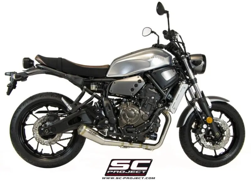 Yamaha Mt-07 - 2013 - 2016 – Sc-Project 2-1 Stainless Steel Full Exhaust System, With Conico 70S Stainless Steel Exhaust, Matt Black 1
