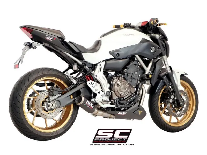 Yamaha Mt-07 - 2013 - 2016 – Sc-Project 2-1 Stainless Steel Full Exhaust System, With Cr-T Carbon Fibre Exhaust 1