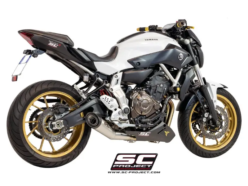 Yamaha Mt-07 - 2013 - 2016 – Sc-Project 2-1 Stainless Steel Full Exhaust System, With S1 Stainless Steel Exhaust 1
