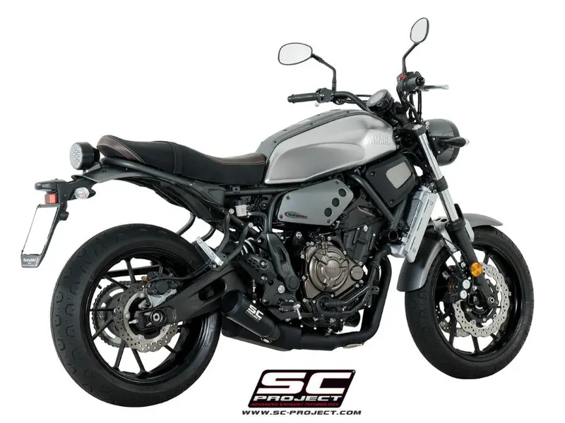Yamaha Mt-07 - 2017 - 2020 – Sc-Project 2-1 Stainless Steel Full Exhaust System, With Conico 70S Stainless Steel Exhaust, Matt Black 1