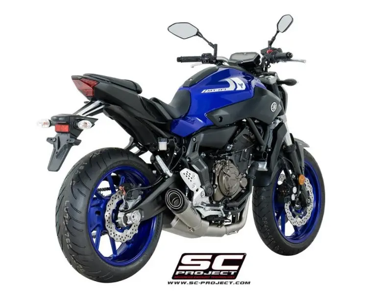 Yamaha Mt-07 - 2017 - 2020 – Sc-Project 2-1 Stainless Steel Full Exhaust System, With S1 Titanium Exhaust 1