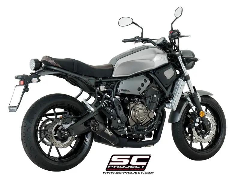 Yamaha Mt-07 - 2017 - 2020 – Sc-Project 2-1 Stainless Steel Full Exhaust System, With S1 Titanium Exhaust, Matt Black 1