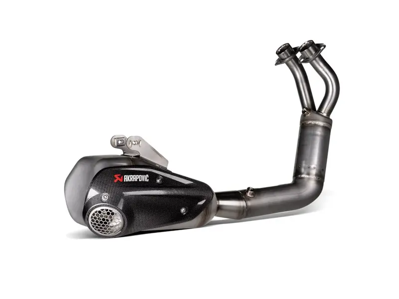 Yamaha Mt-07 - (2025-2026) Akrapovic Titanium Silencer Stainless 2-1 System - Road Legal 1