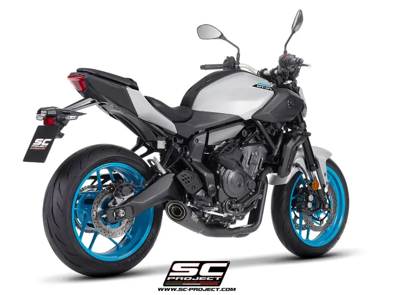Yamaha Mt-07 - 2025 – Sc-Project 2-1 Stainless Steel Full Exhaust System, Matt Black, With S1 Stainless Steel Exhaust 1