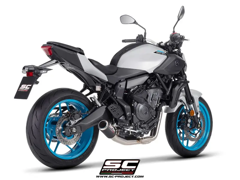 Yamaha Mt-07 - 2025 – Sc-Project 2-1 Stainless Steel Full Exhaust System, With Cr-T Carbon Fibre Exhaust 1