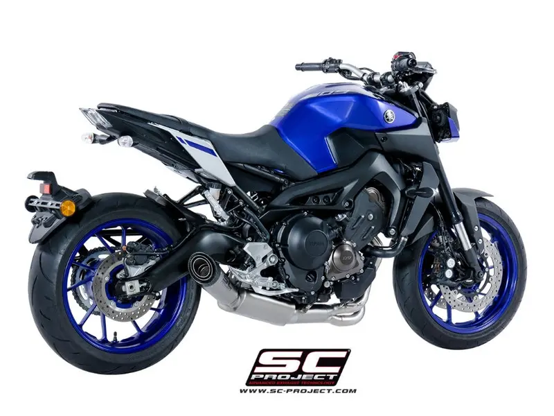 Yamaha Mt-09 - 2017 - 2020 – Sc-Project 3-1 Stainless Steel Full Exhaust System, With S1 Titanium Exhaust 1