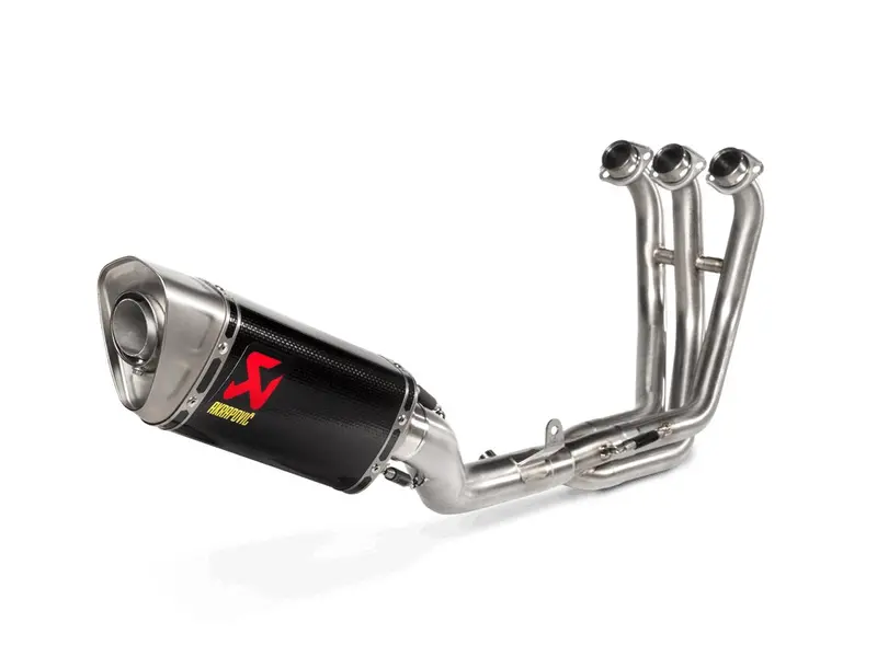 Yamaha Mt-09 - (2021-2023) Akrapovic Carbon Silencer 3-1 Race System - Race Removable Baffle 1