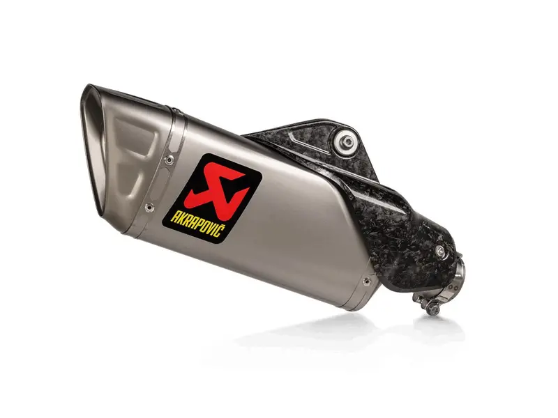 Yamaha Mt-10 (1000Cc) - (2022-2024) Akrapovic Titanium Silencer Slip-On Kit - Titanium Outlet Cap With Carbon Heat Shield - Road Legal 1