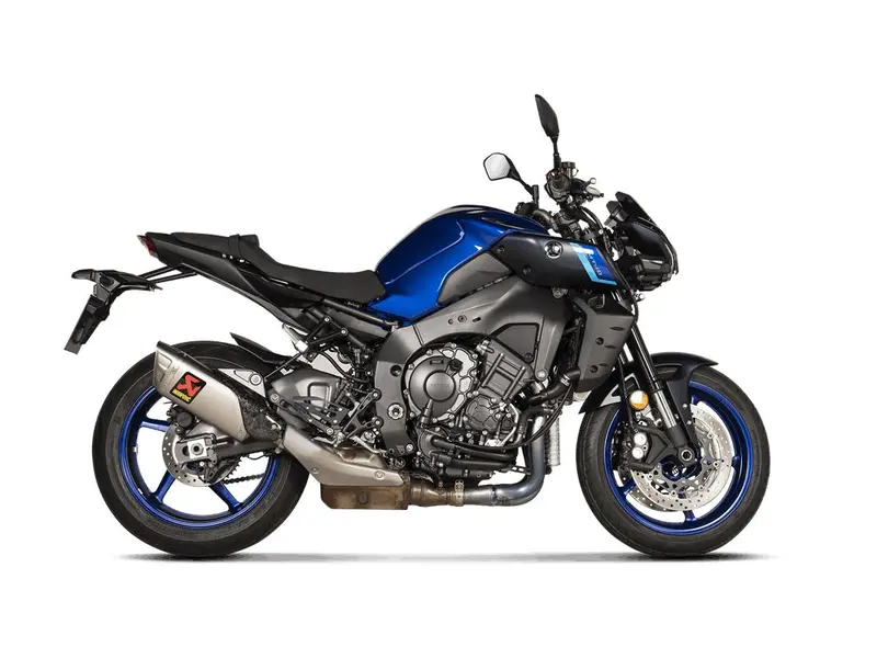 Yamaha Mt-10 (1000Cc) - (2022-2024) Akrapovic Titanium Silencer Slip-On Kit - Titanium Outlet Cap With Carbon Heat Shield - Road Legal 2