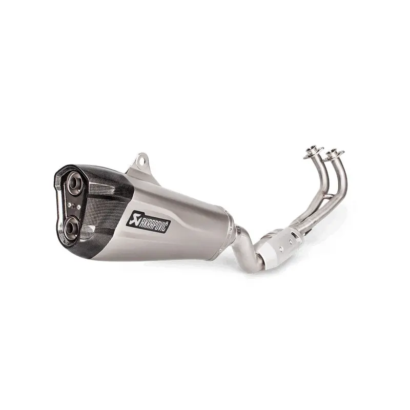 Yamaha T Max - (2017-2019) Akrapovic Titanium Silencer Complete 2-2-1 Conical System - Road Legal 1