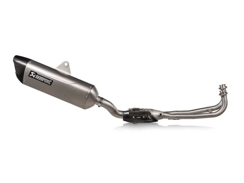 Yamaha T Max - (2020-2024) Akrapovic Titanium Silencer Complete 2-2-1 Conical System - Road Legal 1