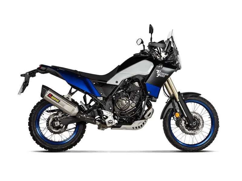 Yamaha Tenere 700 - (2021-2023) Akrapovic Titanium Silencer Slip-On Kit - Road Legal 2