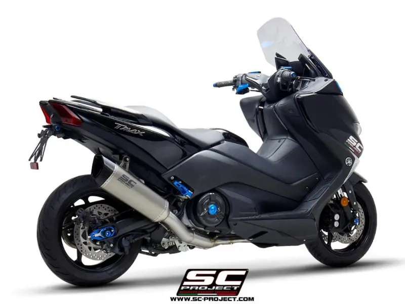 Yamaha Tmax 530 - 2017 - 2019 – Sc-Project 2-1 Stainless Steel Full Exhaust System, With Sc1-R Titanium Exhaust 1