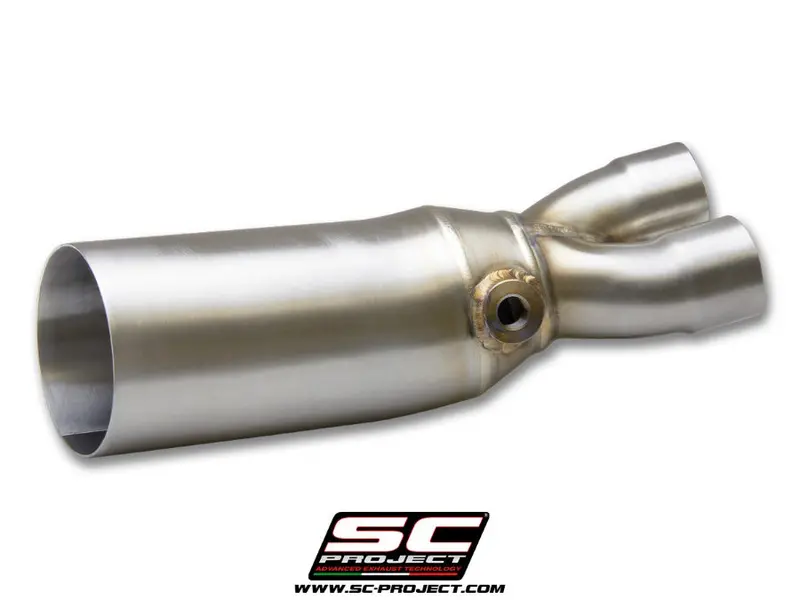 Yamaha Tmax 530 - 2017 - 2019 – Sc-Project De-Cat Link Pipe Stainless Steel, Compatible With Sc-Project Headers 1