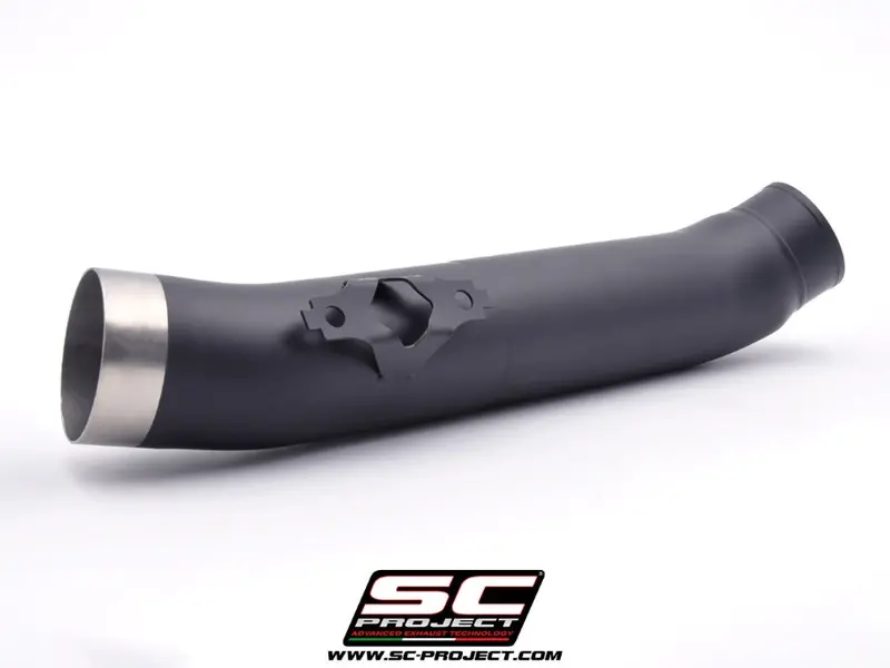 Yamaha Tmax 560 - 2020 - 2021 – Sc-Project De-Cat Link Pipe Stainless Steel, Matt Black, Compatible With Sc-Project Headers 1