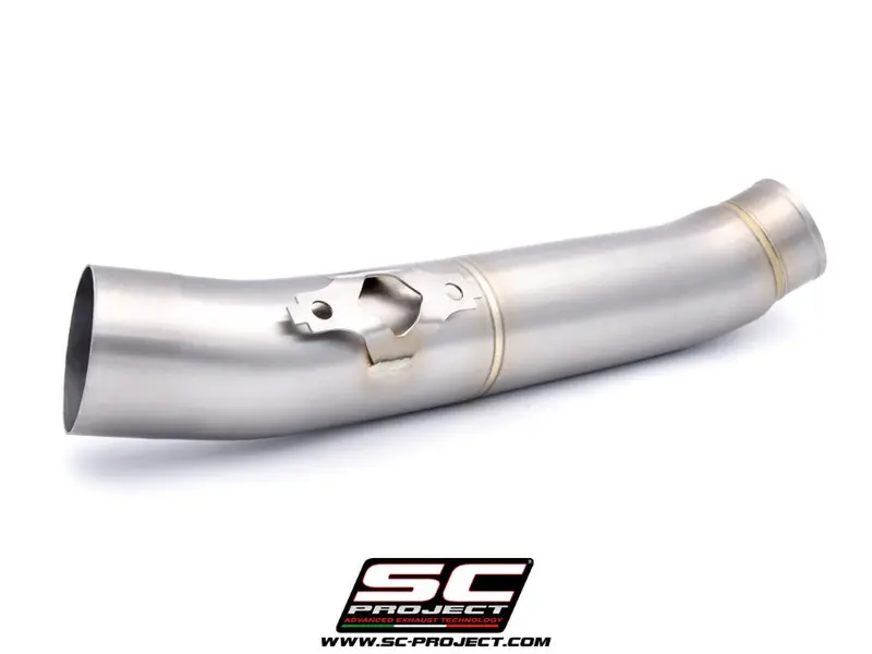 Yamaha Tmax 560 - 2022 - 2024 – Sc-Project De-Cat Link Pipe Stainless Steel, Compatible With Sc-Project Headers 1