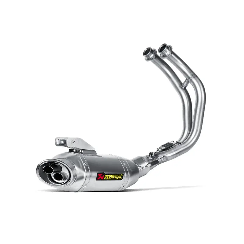 Yamaha Tracer 7 / Gt - (2020-2024) Akrapovic Titanium Silencer Stainless 2-1 System - Removable Baffle 1