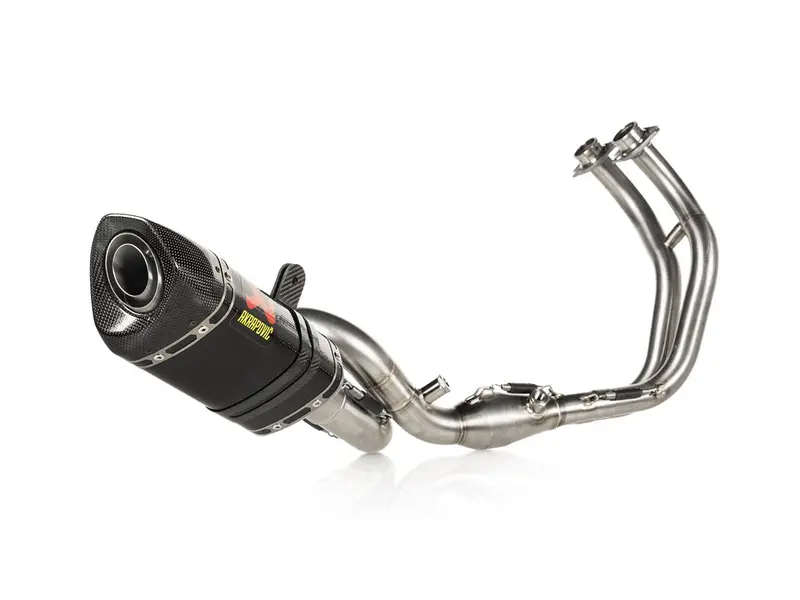 Yamaha Tracer 700 / Gt - (2016-2020) Akrapovic Carbon Silencer Complete 2-1 Race System - Hexagonal - Race Removable Baffle 1