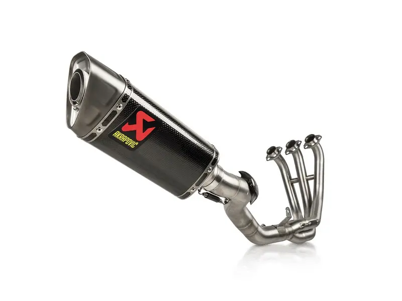 Yamaha Tracer 9 / Gt / Gt+ - (2021-2023) Akrapovic Carbon Silencer 3-1 Race System - Race Removable Baffle 1