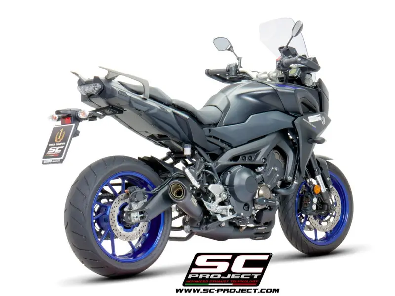 Yamaha Tracer 900 - 2017 - 2020 – Sc-Project 3-1 Stainless Steel Full Exhaust System, With S1 Stainless Steel Exhaust, Matt Black 1