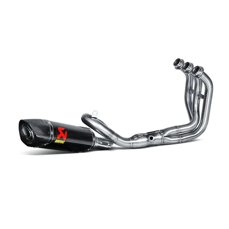 Yamaha Tracer 900 / Gt - (2015-2020) Akrapovic Carbon Silencer 3-1 Race System - (Must Remove Centre Stand) - Hexagonal - Race Removable Baffle 1